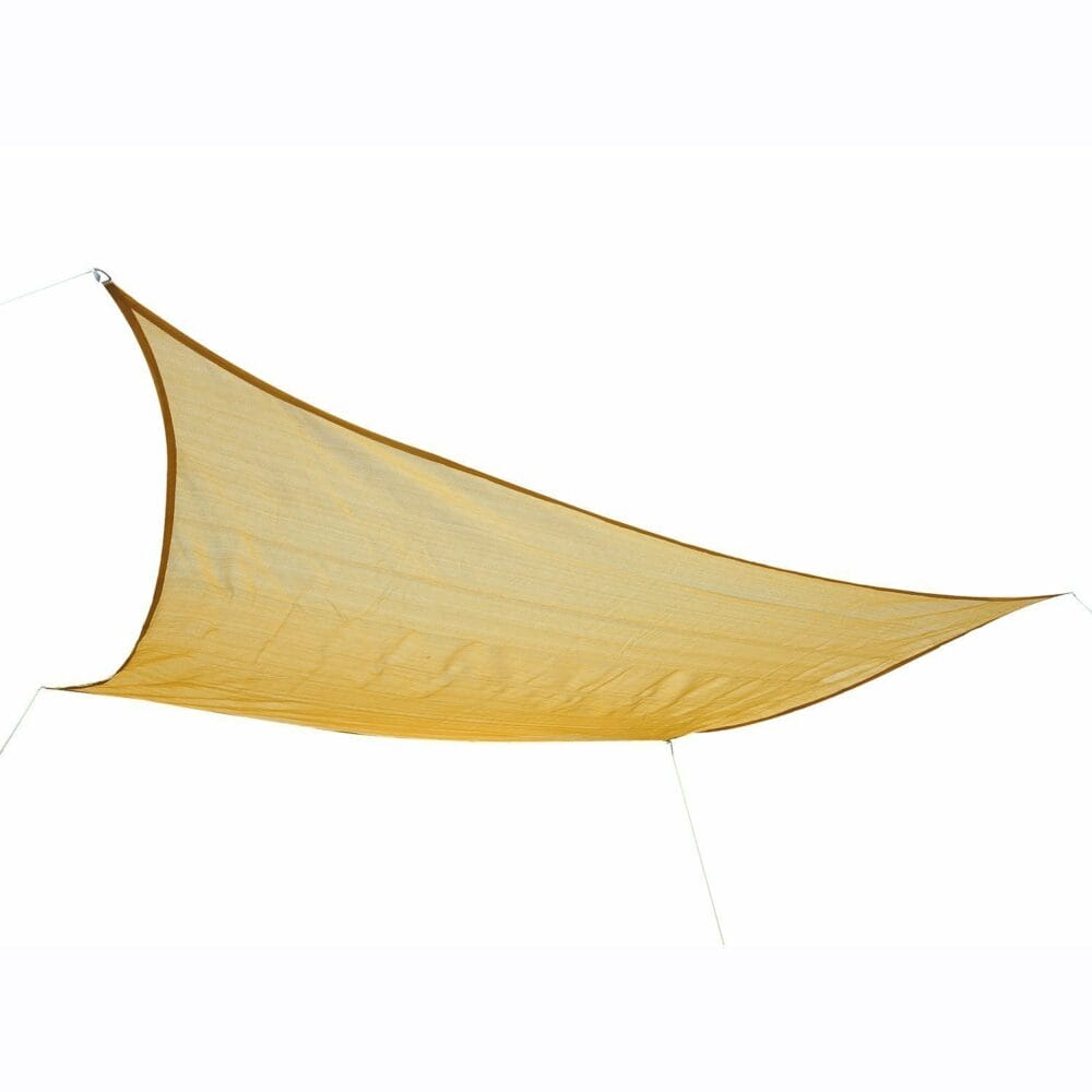Sonnensegel 3x3m rechteckig 185g/m² HDPE sand