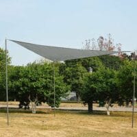 Sonnensegel 4x4m dreieckig 185g/m² HDPE grau