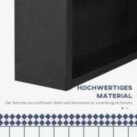 Moderner schwarzer Spiegelschrank mit 3 Schichten platzsparend
