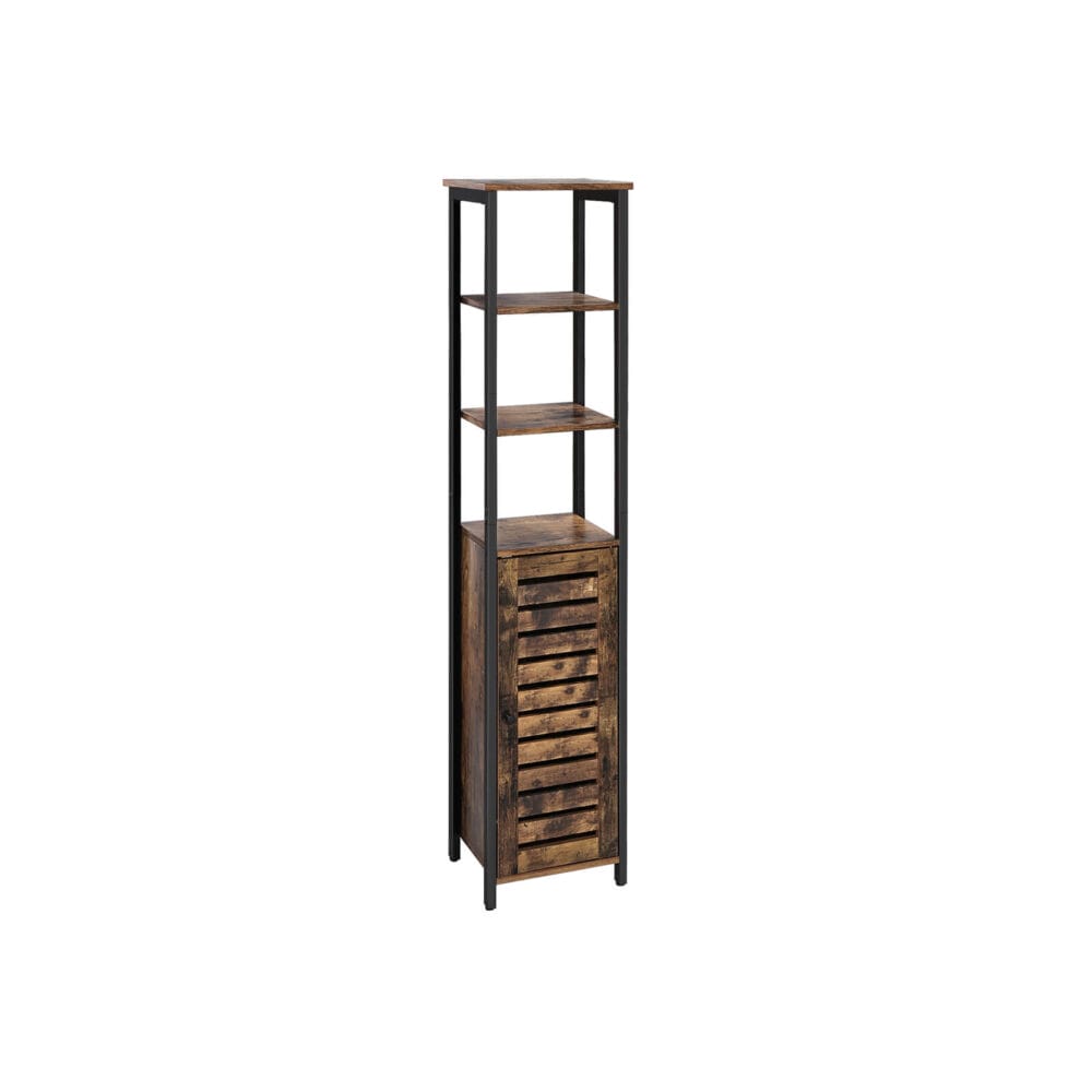 Standregal Bücherregal Industriell Holz Braun