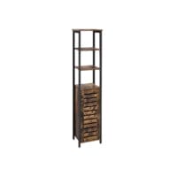 Standregal Bücherregal Industriell Holz Braun