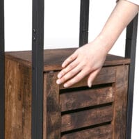 Standregal Bücherregal Industriell Holz Braun