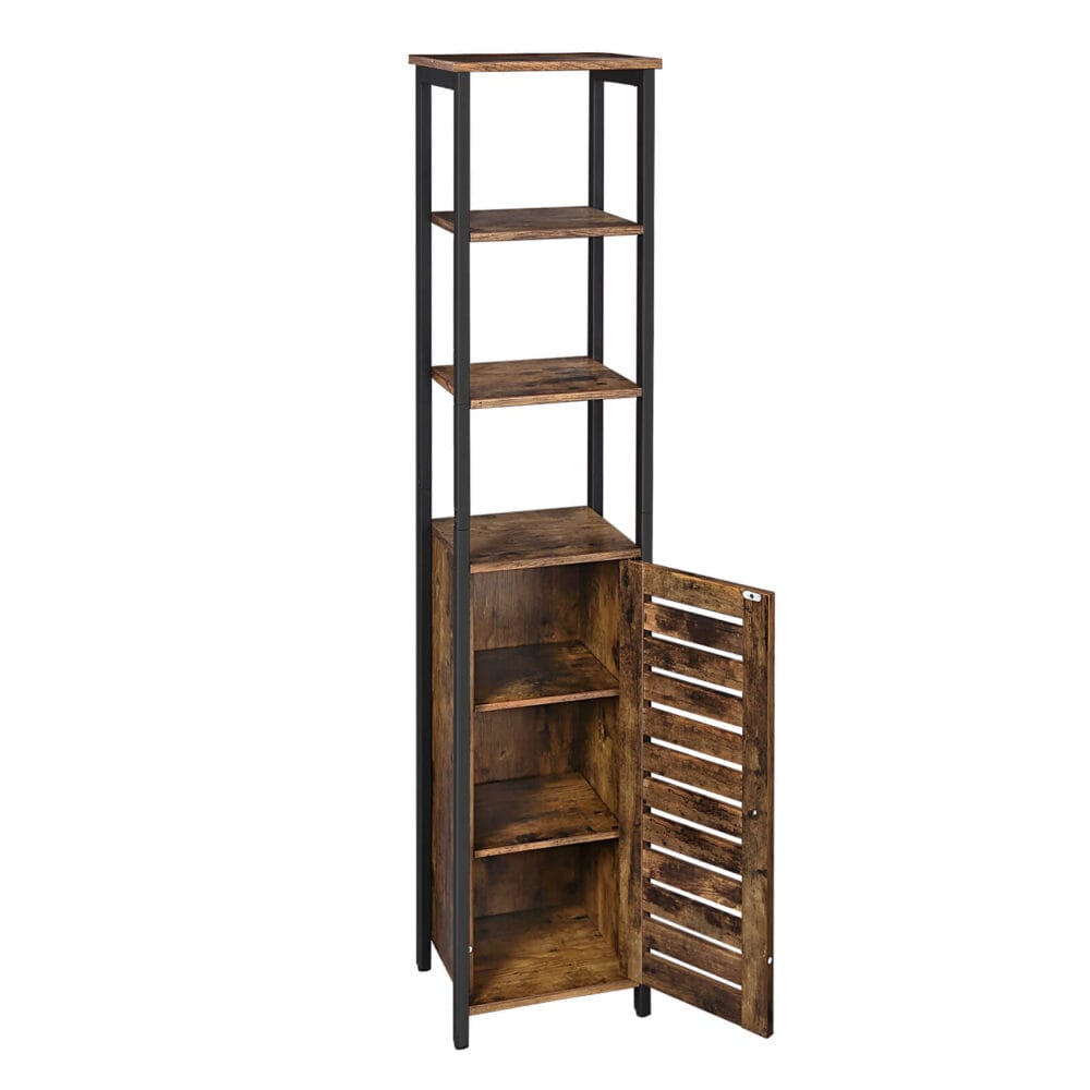 Standregal Bücherregal Industriell Holz Braun