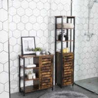 Standregal Bücherregal Industriell Holz Braun