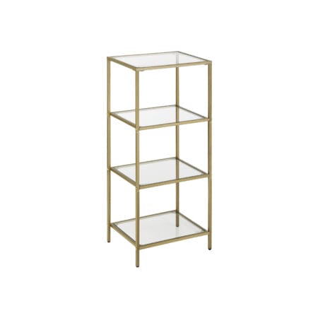 Standregal Glasregal 4-stufig Gold