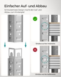 Steckregal Lagerregal 50x100x200, ideal für Keller und Garage.