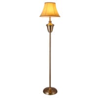 Stehlampe Madrid 1x E27 Ø35x157cm Messingfarben/Beige