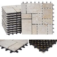 Steinfliese 1m2 JAM-K70 Gartenfliese Naturstein 11x je 30x30cm