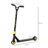 Goldener Stunt Scooter mit ABEC 9 Kugellagern, geeignet für Kinder und Jugendliche ab 14 Jahren