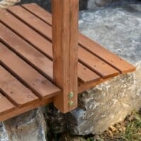 Teichbrücke Gartenbrücke Holzbrücke 152 x 67 x 50 cm