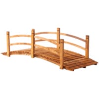 Teichbrücke Gartenbrücke Holzbrücke 185 cm x 72 cm x 58 cm