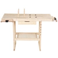 TIMBERTECH® Hobelbank 127x57.5x82.5cm Holz Spannzange bis 200kg