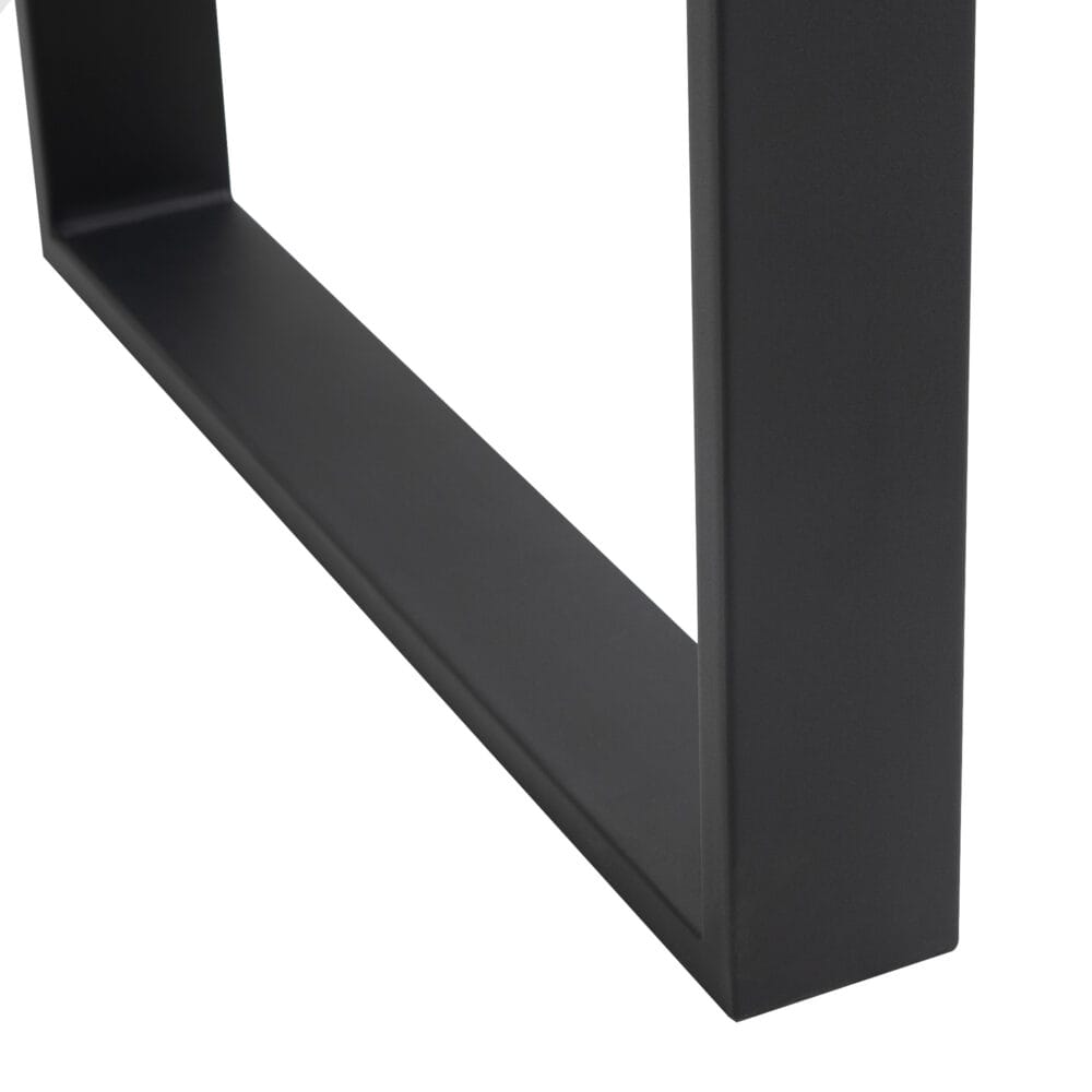 Modernes & stabiles 2er-Set schwarze Tischbeine aus Stahl.