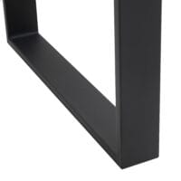Modernes & stabiles 2er-Set schwarze Tischbeine aus Stahl.