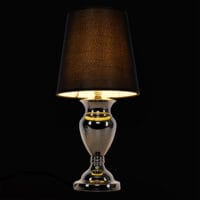 Moderne Tischlampe H:48cm Schwarz