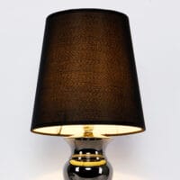 Moderne Tischlampe H:48cm Schwarz