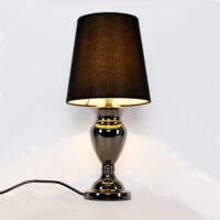 Moderne Tischlampe H:48cm Schwarz