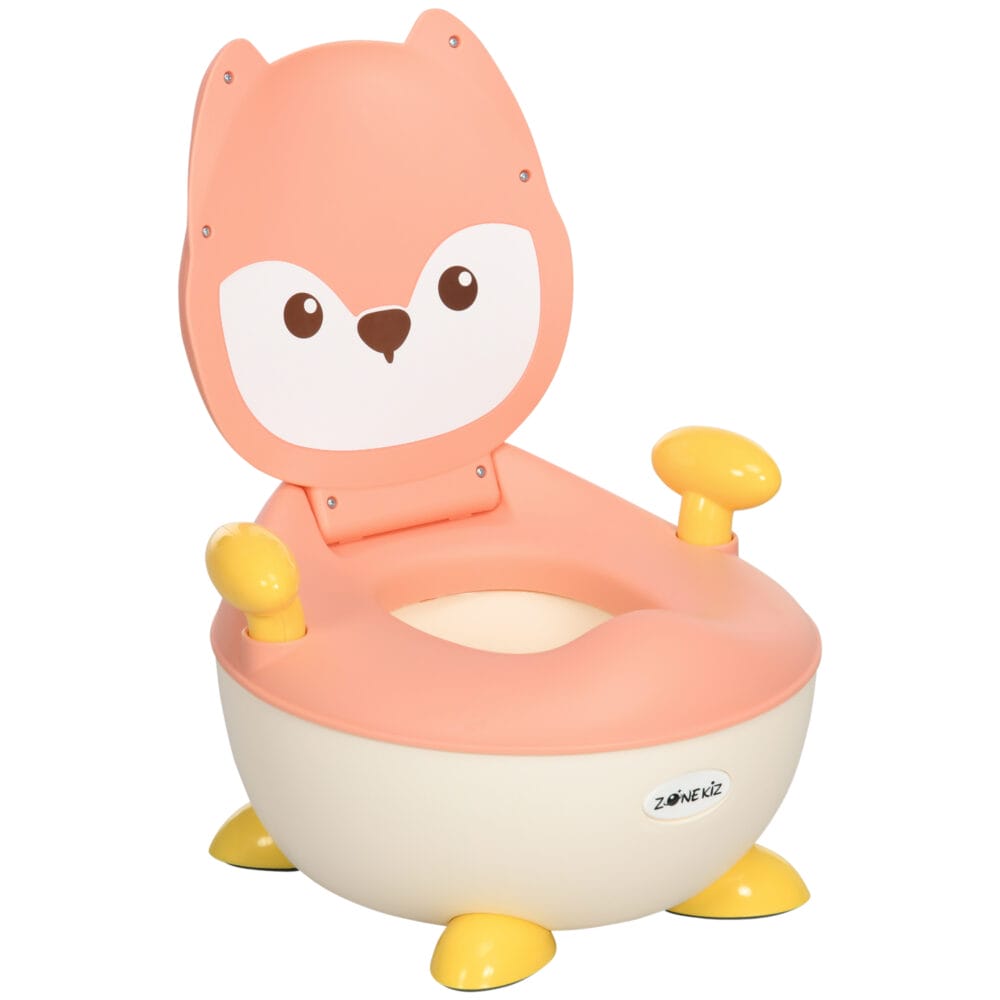 Töpfchen Fuchs Design rutschfest speziell für Kinder von 6 Monaten bis 3 Jahre Rosa zum spielerischen Töpfchentraining.
