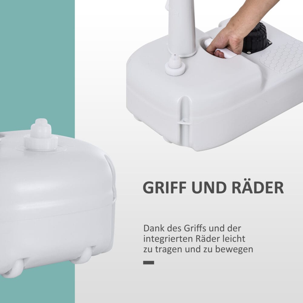 Tragbare Handspüle mit 17L Tank, ideal für Camping & Outdoor.