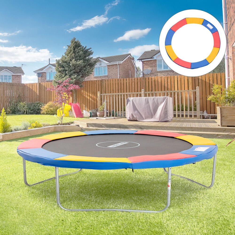 Bunte Randabdeckung als Trampolin Zubehör Set für Trampoline mit 305 cm Durchmesser