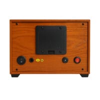 Uhrenbeweger Mr. Smith für 2 Automatikuhr – 4 Rotationsmodi leiser Motor Hellbraun Holzoptik Ansicht hinten