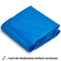 Untergrundplane / Unterlegfolie (309x309cm) für Pools.