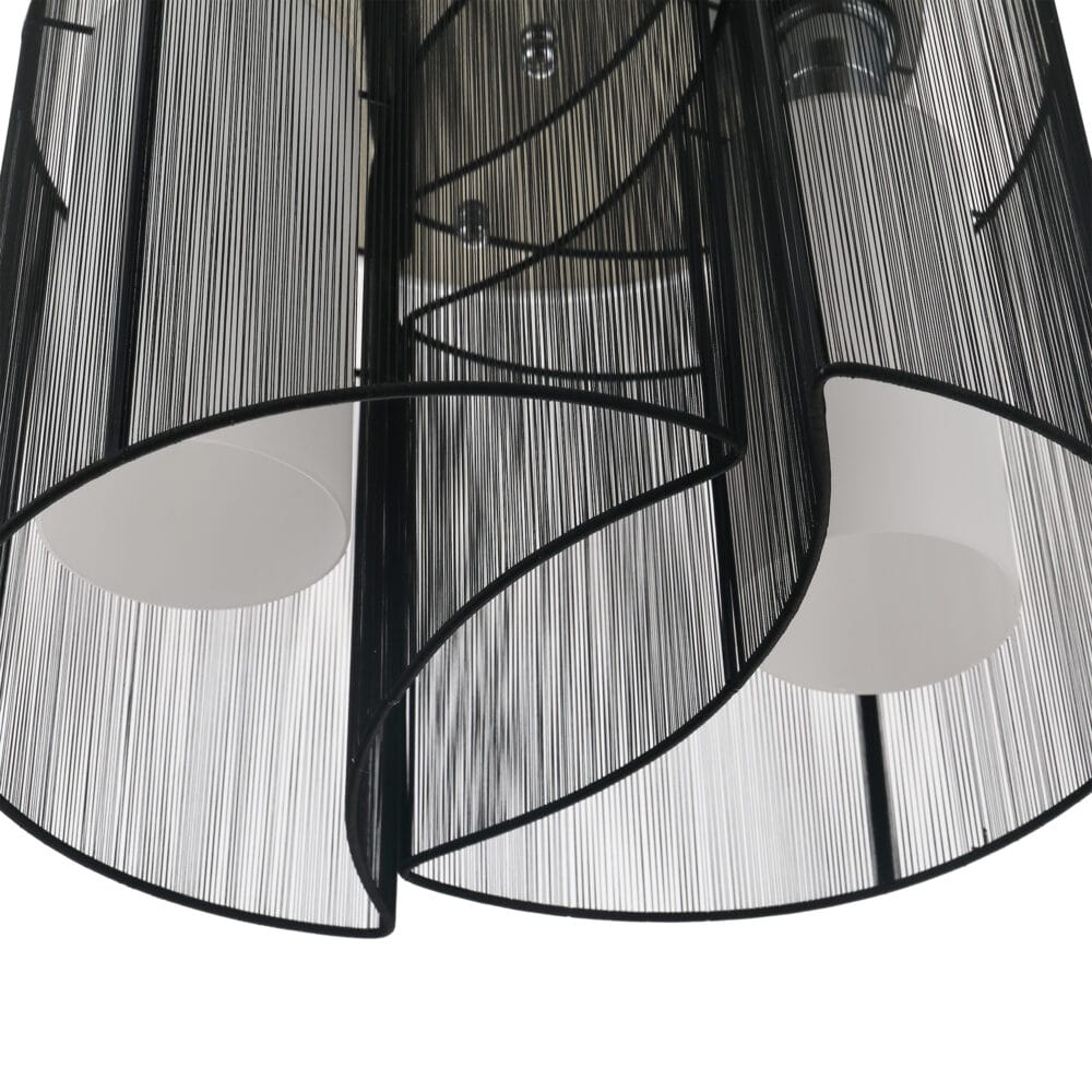 Vintage Deckenlampe 2-flammig Ø47,5x33cm Schwarz – Produktfoto zeigt modernes Design, hochwertige Materialien und funktionale Eigenschaften ideal für Wohn- oder Arbeitsbereiche. Perfekt als Einrichtungsinspiration oder zur Produktpräsentation in einem Onlineshop.