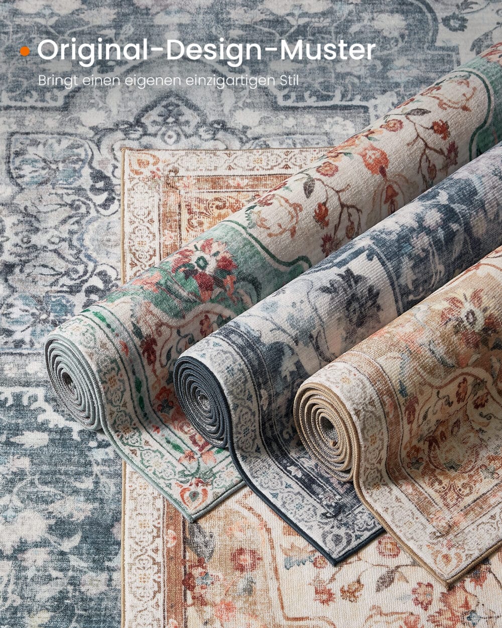 Vintage-Teppich Wohnzimmerteppich 80x150cm.