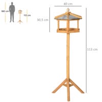 Vogelhaus (113x40x40cm) mit Zinkdach.