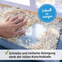 Vogelvoliere Aria XL, wetterfest, stabil und leicht zu reinigen.