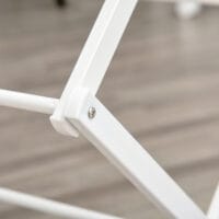 Weisser Wäscheständer und Wäschetrockner 8-stufig faltbar