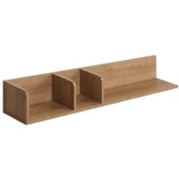 Wandregal JAM-M48 Schweberegal 3 Fächer 20x120x21cm Mango-Holz natur