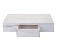 Wandregal Oise Regal mit Schublade 40cm weiss shabby