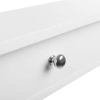Wandregal schwebend mit Schubladen Hochglanz Weiss