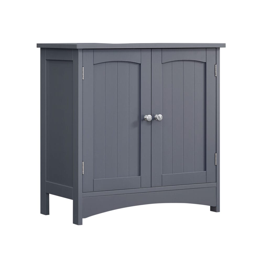 Waschbeckenunterschrank in Vintage Grau mit 60x30x60 cm, stilvolle Optik.