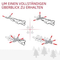 Weihnachtsgirlande 180cm mit Lichterkette & Tannenzapfen