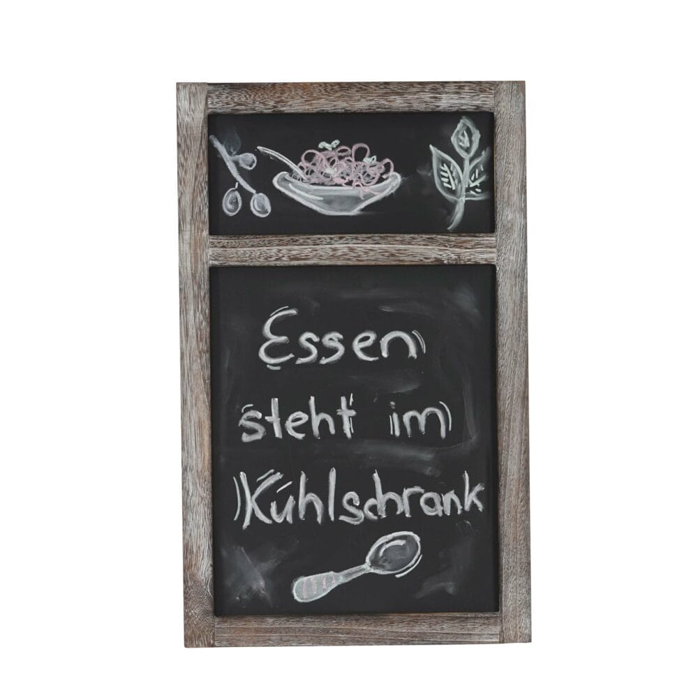 Werbetafel Wandtafel Kreidetafel Shabby-Look 55x34x2cm Braun