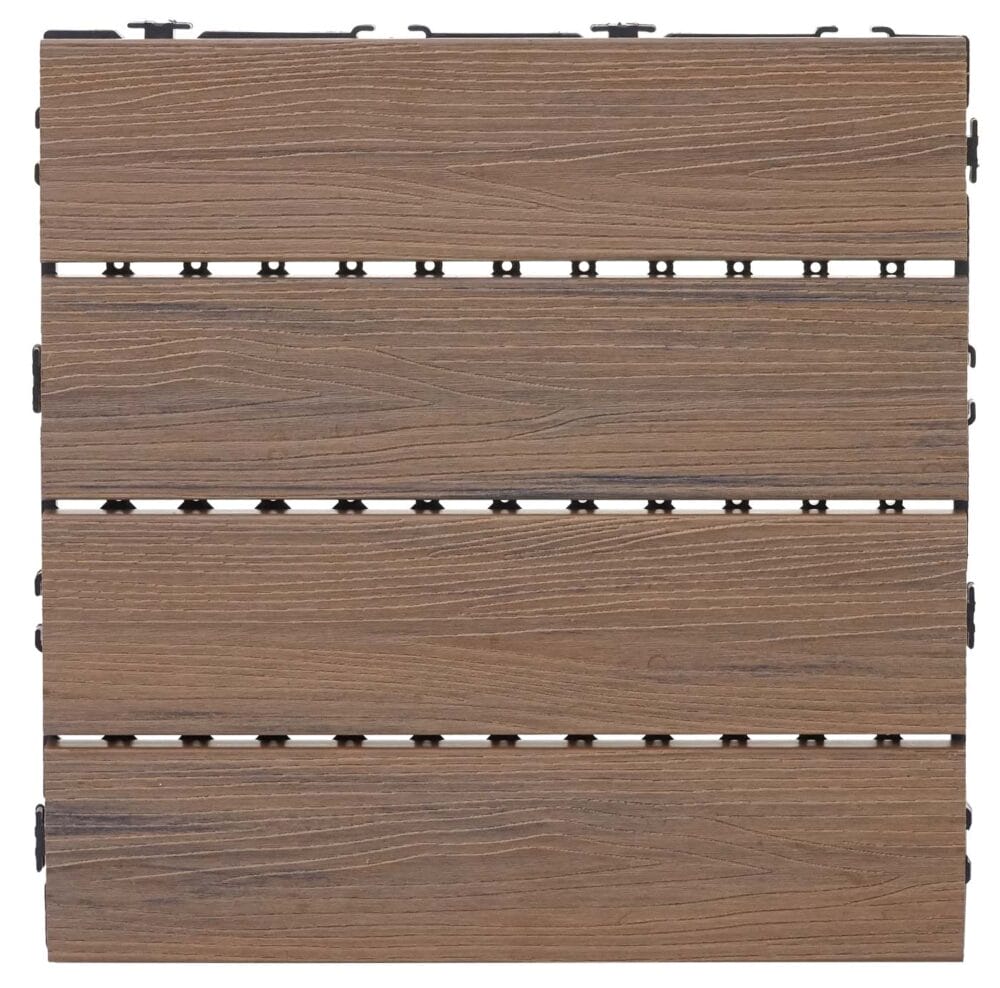 WPC Gartenfliese 1m2 JAM-E20 Holzoptik 11x je 30x30cm