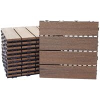 WPC Gartenfliese 1m2 JAM-E20 Holzoptik 11x je 30x30cm