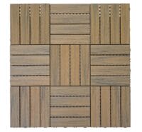 WPC Gartenfliese 1m2 JAM-E20 Holzoptik 11x je 30x30cm