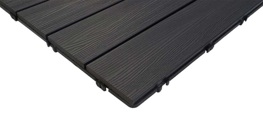 WPC Gartenfliese 1m2 JAM-E20 Holzoptik 4x je 50x50cm